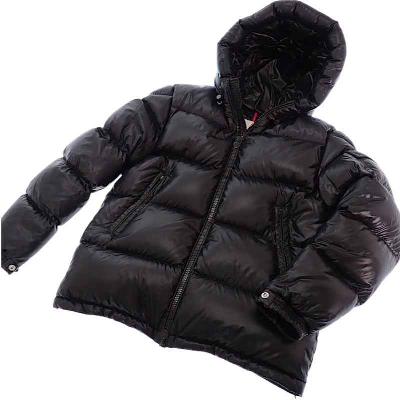 モンクレール MONCLER ECRINS エクラン 1 F20911A54500 68950 ダウンジャケット ナイロン ダウン90%/フェザー10% ブラック メンズ【中古】【ABランク】