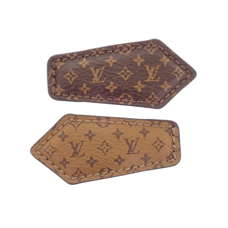 ルイヴィトン LOUIS VUITTON バレッタ・LVバックステージミニ M02185 ヘアアクセサリー モノグラムキャンバス ブラウン レディース【中古】【Aランク】