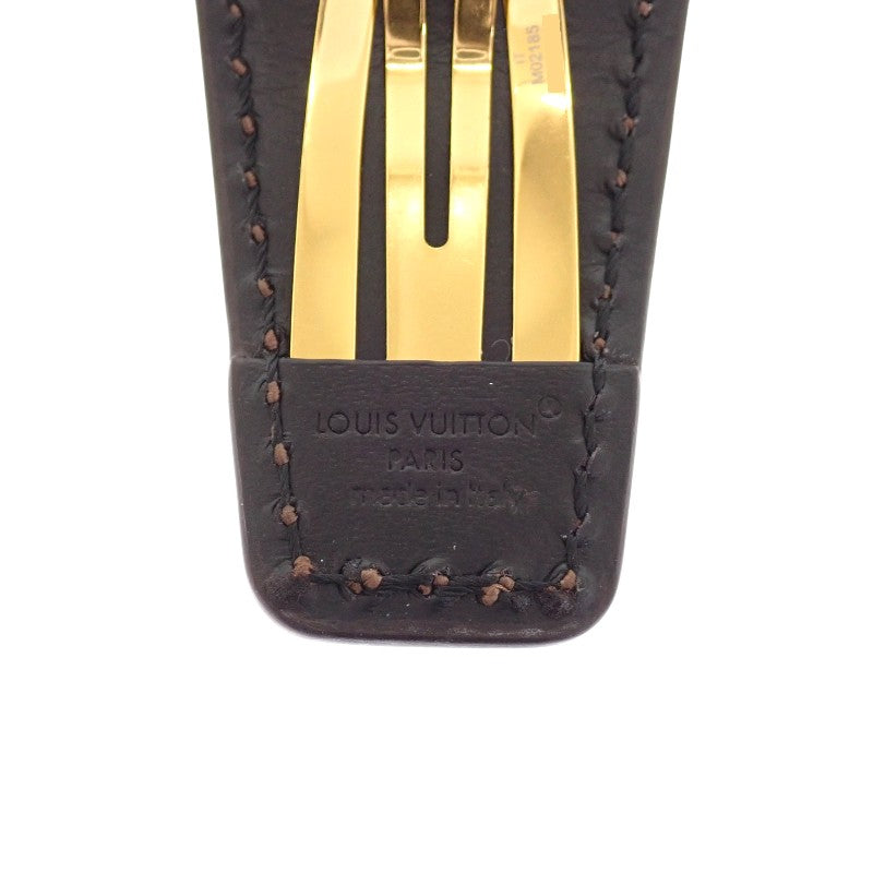 ルイヴィトン LOUIS VUITTON バレッタ・LVバックステージミニ M02185 ヘアアクセサリー モノグラムキャンバス ブラウン レディース【中古】【Aランク】