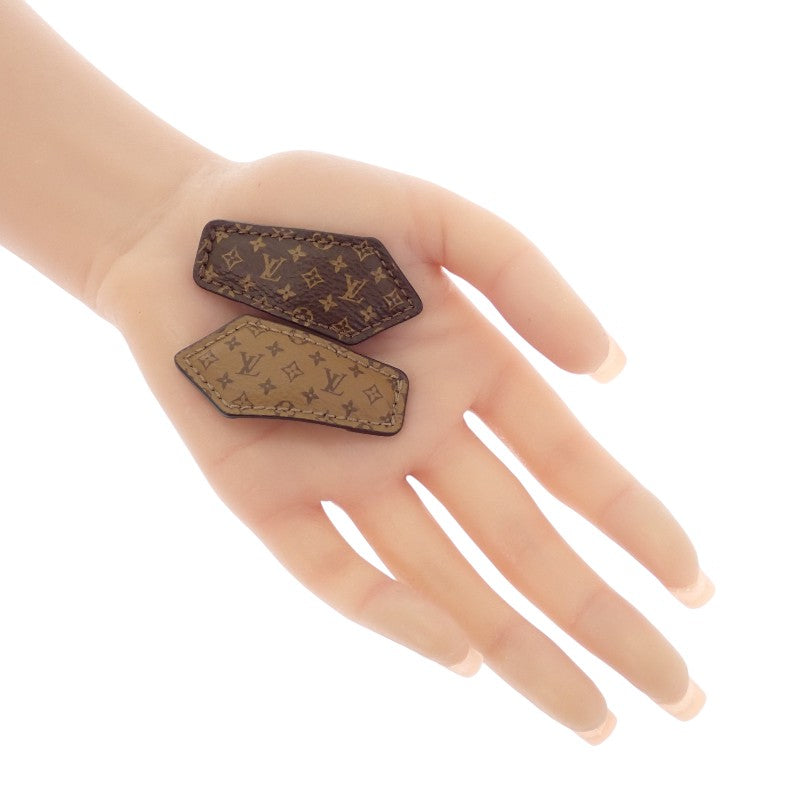 ルイヴィトン LOUIS VUITTON バレッタ・LVバックステージミニ M02185 ヘアアクセサリー モノグラムキャンバス ブラウン レディース【中古】【Aランク】