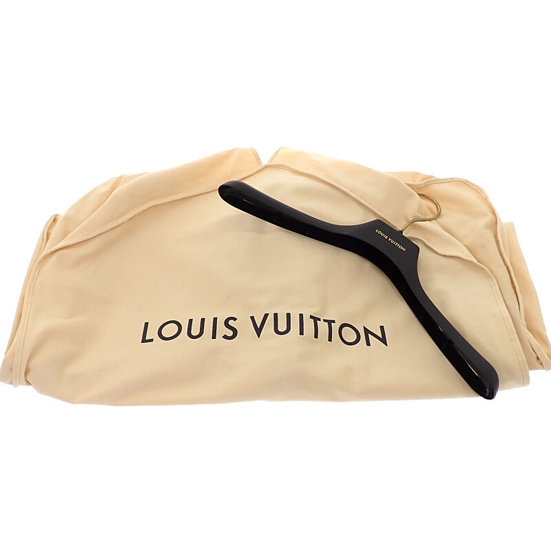 路易威登 LOUIS VUITTON 連帽斗篷 Monogram 20SS 38 1A5TSD 披肩 羊毛 黑色 女款 男款【中古】【A級】