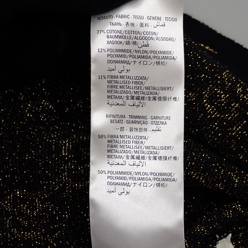 グッチ GUCCI GG コットンラメ ファブリック M 529193_X9W83_4921 カーディガン コットン ネイビー ゴールド メンズ レディース【中古】【Aランク】