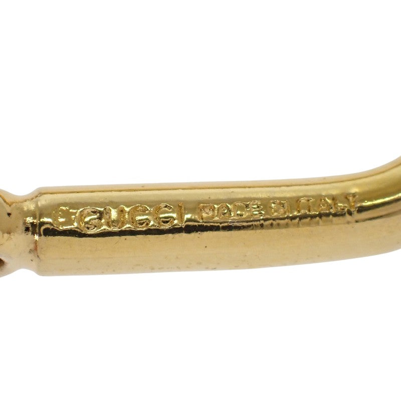 グッチ GUCCI GGキーリング オールドグッチ キーホルダー メタル ゴールド グリーン ユニセックス【中古】【ABランク】
