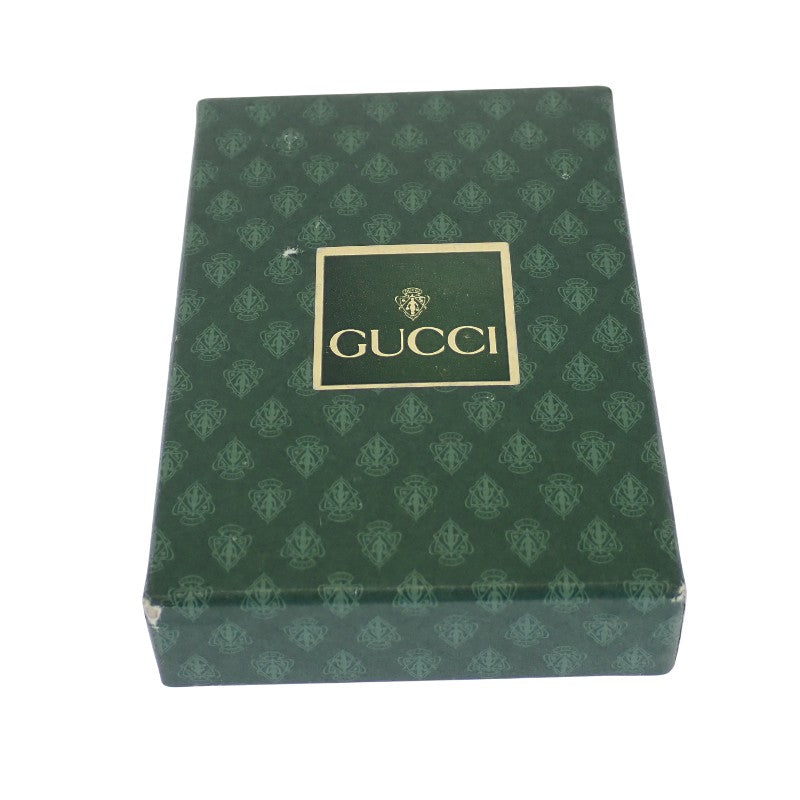 グッチ GUCCI GGキーリング オールドグッチ キーホルダー メタル ゴールド グリーン ユニセックス【中古】【ABランク】