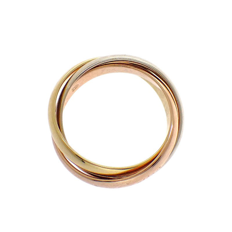 卡地亞 CARTIER Must de Cartier Trinity 戒指 MM 11號 40078983 戒指 K18黃金 K18玫瑰金 K18白金 金色 51 女士【中古】【A級】