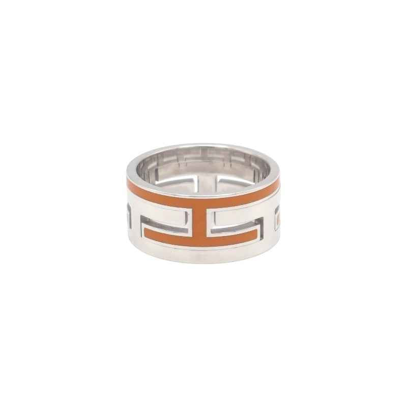 エルメス HERMES ムーブ アッシュリング 15号 リング シルバー925 オレンジ 55 レディース メンズ【中古】【ABランク】