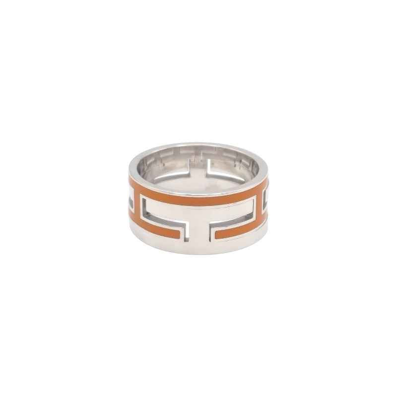 エルメス HERMES ムーブ アッシュリング 15号 リング シルバー925 オレンジ 55 レディース メンズ【中古】【ABランク】