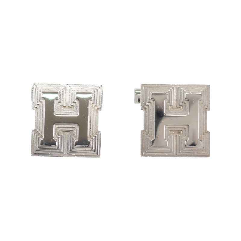 エルメス HERMES Hロゴ カフリンクス カフスボタン カフス シルバー925 メンズ【中古】【ABランク】