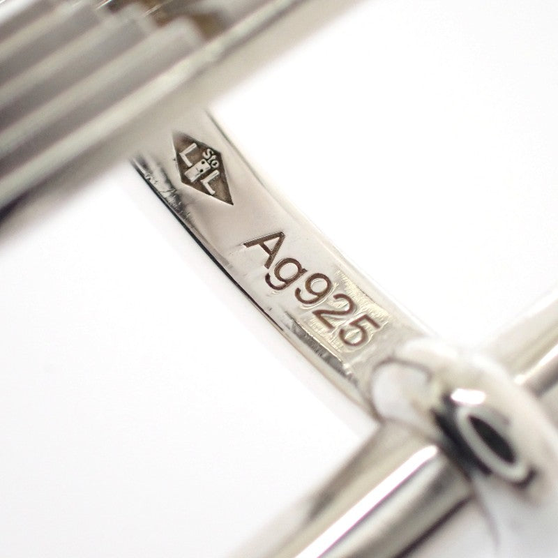 愛馬仕 HERMES H Logo 橢圓形袖扣 袖扣 銀925 男士【中古】【AB級】