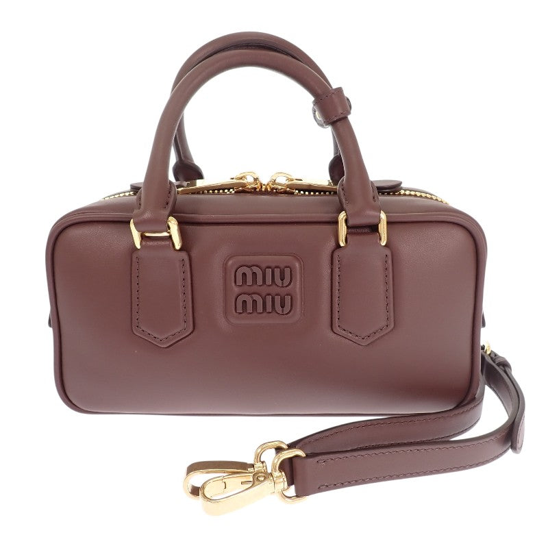 ミュウミュウ MIUMIU アルカディ レザーバッグ レギュラー 