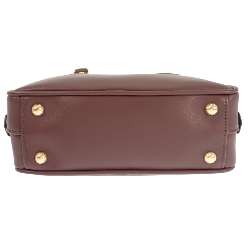 ミュウミュウ MIUMIU アルカディ レザーバッグ レギュラー 5BB142_ACR3_F0NBL_V_OON 2WAYバッグ レザー ブラウン ブライアウッド ゴールド金具 レディース【中古】【Aランク】