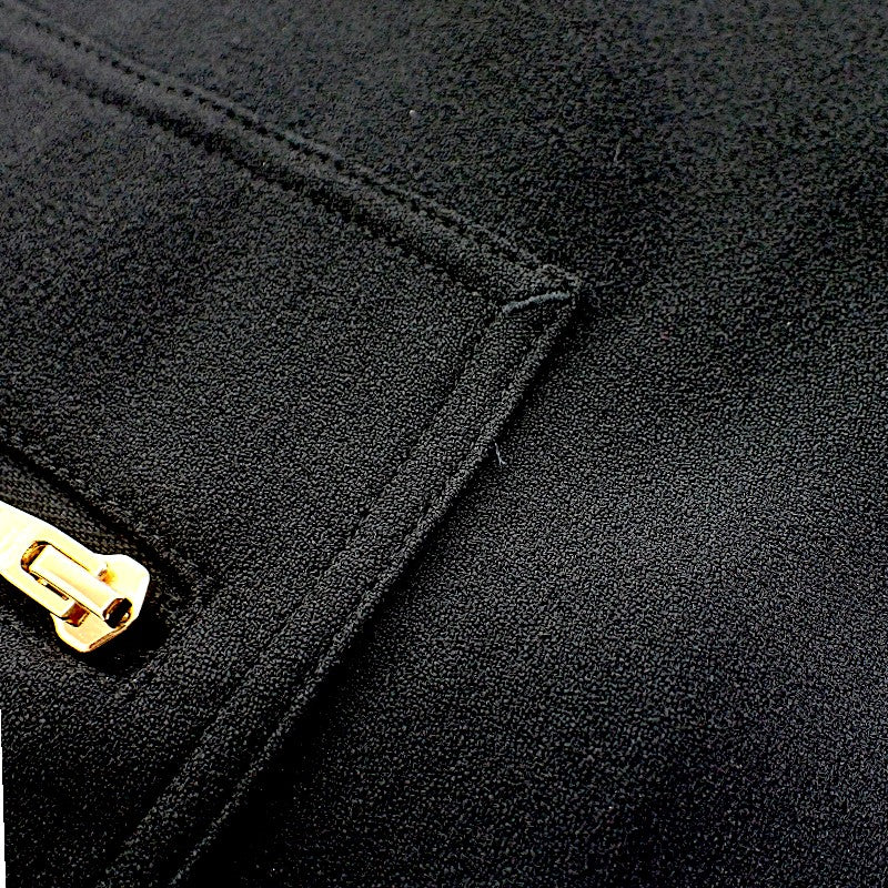 セリーヌ CELINE ベルト付き アーミードレス 2R59G865C ワンピース アセテート/レーヨン ブラック #34 レディース【中古】【Aランク】