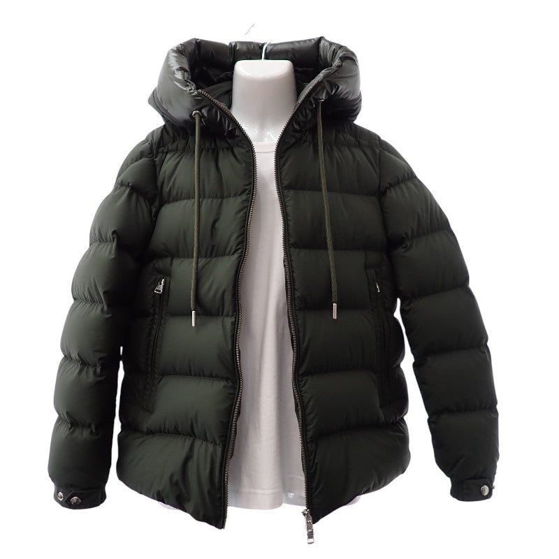 モンクレール MONCLER CARDERE 1 I20911A00182 54A81 ダウンジャケット ポリエステル ダウン90%/フェザー10% カーキ メンズ【中古】【Aランク】