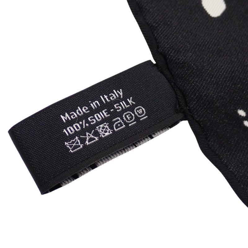 シャネル CHANEL スカーフ&シュシュ セット フラワー 22P刻印 スカーフ シルク ブラック ホワイト レディース【中古】【ABランク】