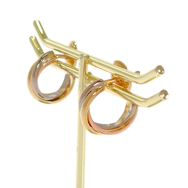 カルティエ CARTIER トリニティ イヤリング ピアス K18イエローゴールド K18ピンクゴールド K18ホワイトゴールド レディース【中古】【Aランク】