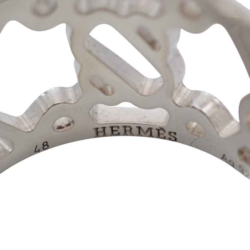 エルメス HERMES シェーヌダンクル パスレル 8号 リング シルバー925 シルバー #48 レディース【中古】【Aランク】