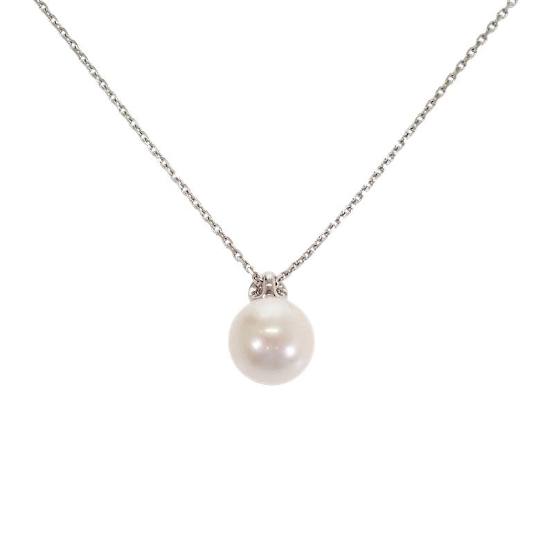 タサキ TASAKI アコヤパール ネックレス K18ホワイトゴールド アコヤ真珠 ダイヤモンド レディース【中古】【Aランク】