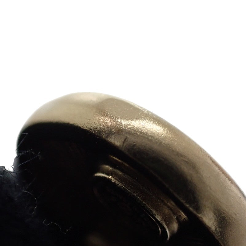 CHANEL 香奈兒 COCO Mark 圓圈耳環 金屬 水晶 金色 女款【中古】【AB級】