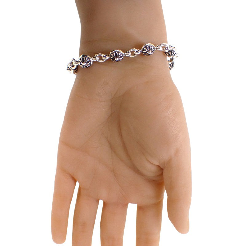 Chrome Hearts CHROME HEARTS #1 Cross Ball 1991 2354-304-9500-0200 手鍊 銀925 銀色 男士【中古】【A級品】