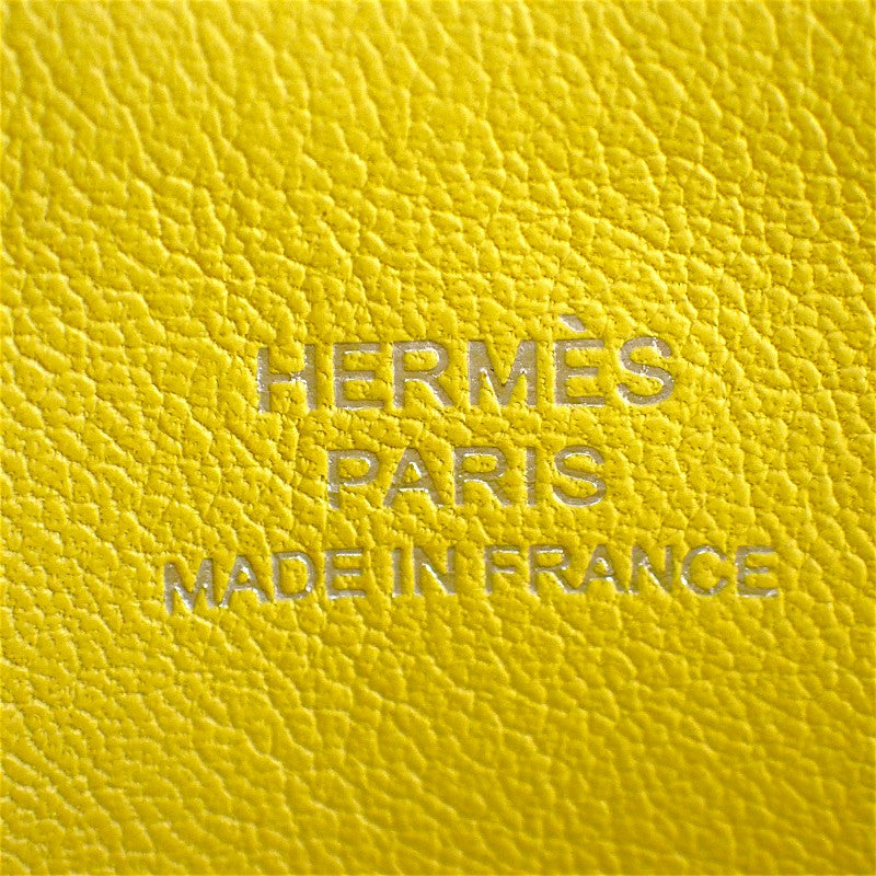 エルメス HERMES カレ ポケット Balade en Berline ポーチ ヴォースイフト イエロー レディース【中古】【ABランク】