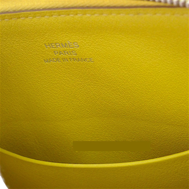 エルメス HERMES カレ ポケット Balade en Berline ポーチ ヴォースイフト イエロー レディース【中古】【ABランク】