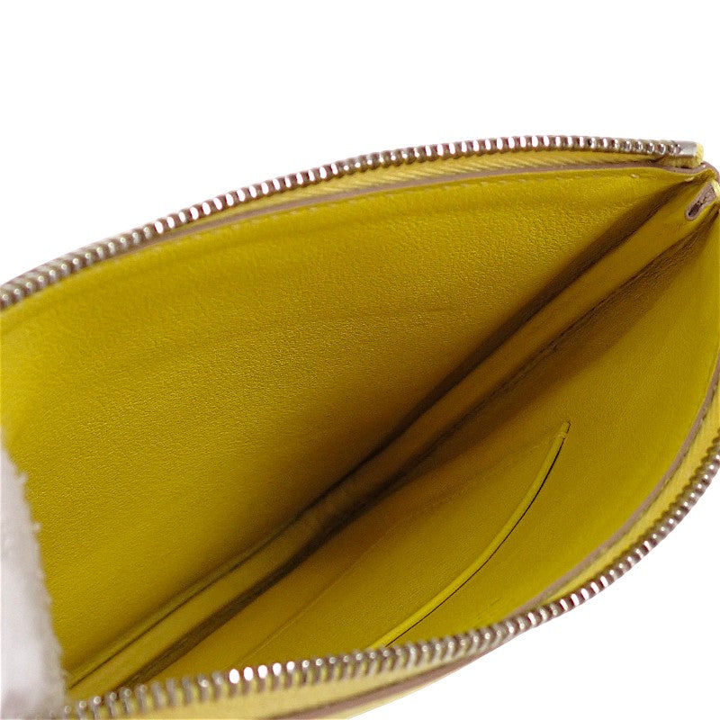 エルメス HERMES カレ ポケット Balade en Berline ポーチ ヴォースイフト イエロー レディース【中古】【ABランク】