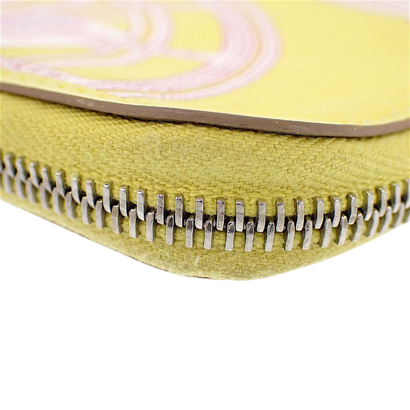 エルメス HERMES カレ ポケット Balade en Berline ポーチ ヴォースイフト イエロー レディース【中古】【ABランク】