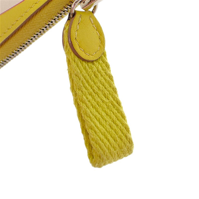 エルメス HERMES カレ ポケット Balade en Berline ポーチ ヴォースイフト イエロー レディース【中古】【ABランク】