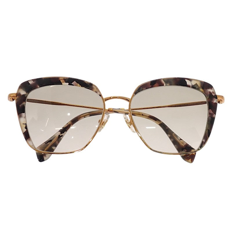 ミュウミュウ MIUMIU キャットアイ SMU52Q サングラス メタル ゴールド レディース【中古】【Aランク】