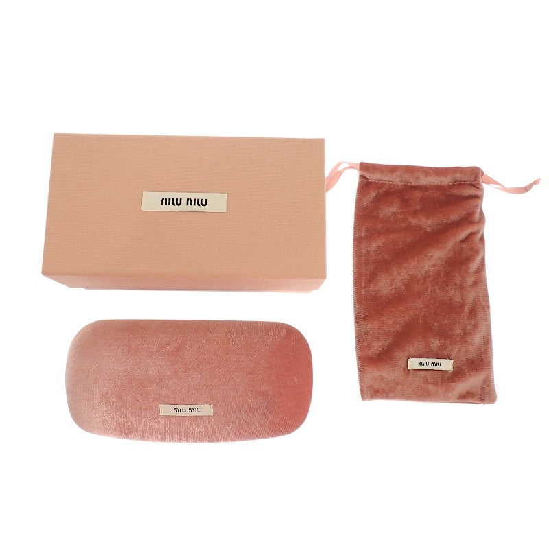 ミュウミュウ MIUMIU キャットアイ SMU52Q サングラス メタル ゴールド レディース【中古】【Aランク】