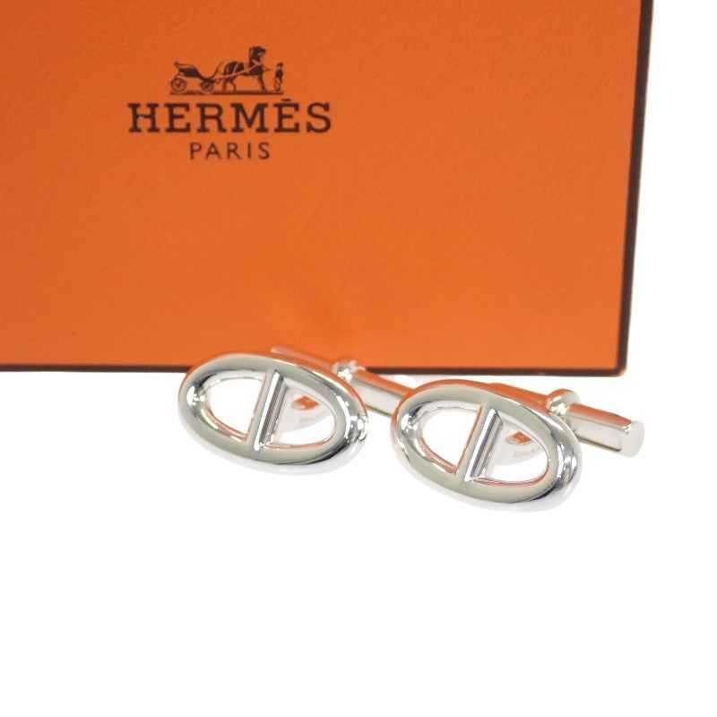 エルメス HERMES シェーヌダンクル カフリンク カフス シルバー925 シルバー メタル メンズ【中古】【Aランク】