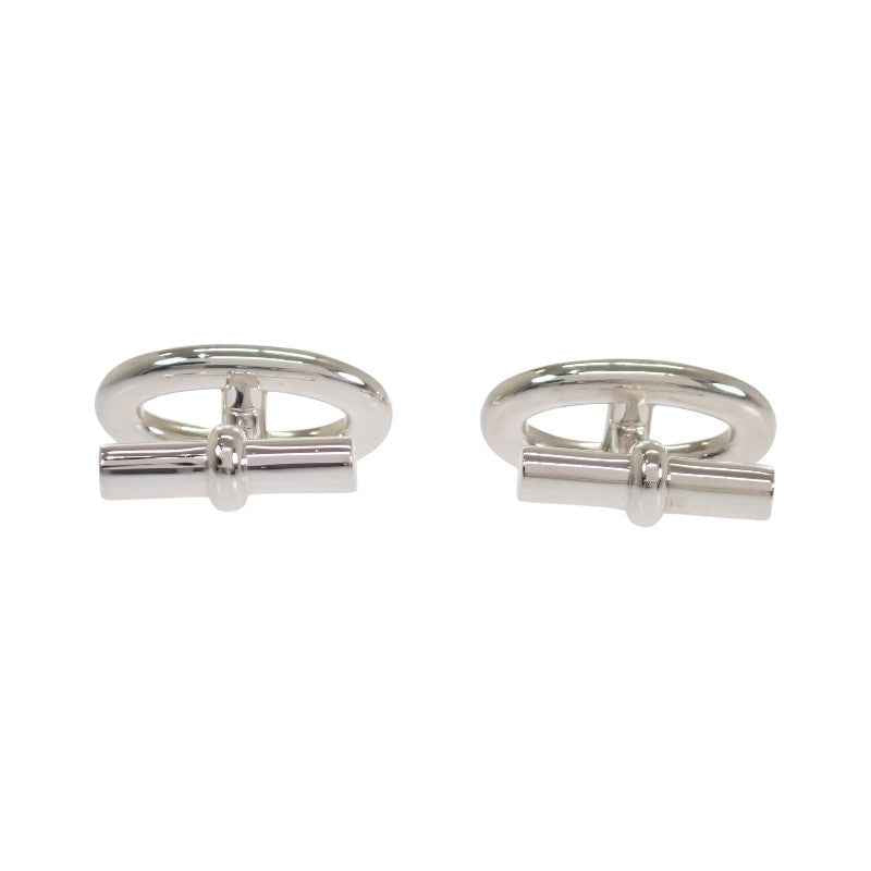 エルメス HERMES シェーヌダンクル カフリンク カフス シルバー925 シルバー メタル メンズ【中古】【Aランク】