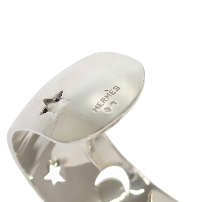 愛馬仕 HERMES 月亮星星 手鐲 銀925 女士【中古】【AB級】