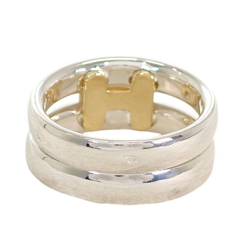 愛馬仕 HERMES Olympe 12號戒指 K18黃金 純銀925 #53 男女通用【中古】【A級品】