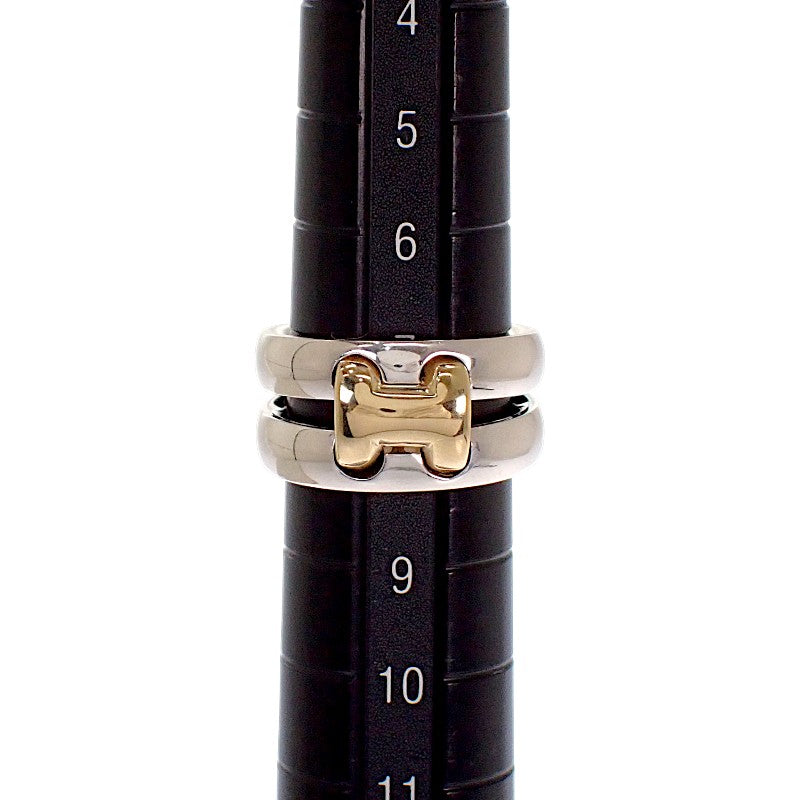 エルメス HERMES オランプ 8.5号 リング K18イエローゴールド シルバー925 #49 レディース【中古】【Aランク】