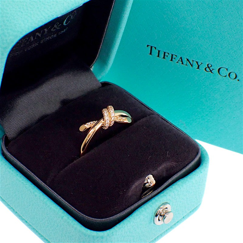 ティファニー TIFFANY&Co. ノット 11号 69346855 リング K18ピンクゴールド ゴールド ダイヤモンド レディース【中古】【Aランク】