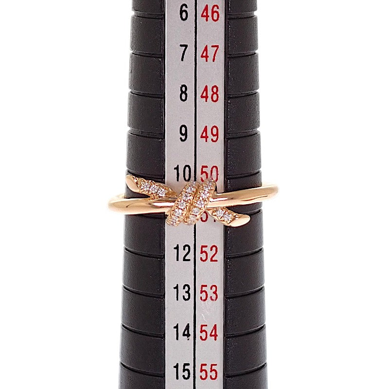 ティファニー TIFFANY&Co. ノット 11号 69346855 リング K18ピンクゴールド ゴールド ダイヤモンド レディース【中古】【Aランク】