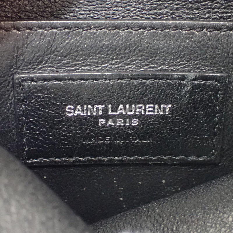 SAINT LAURENT Crossbody Bag 581697_1GE0E_1000 Shoulder Bag Leather Black Silver Hardware Men's Women's Unisex 【Used】【AB Rank】