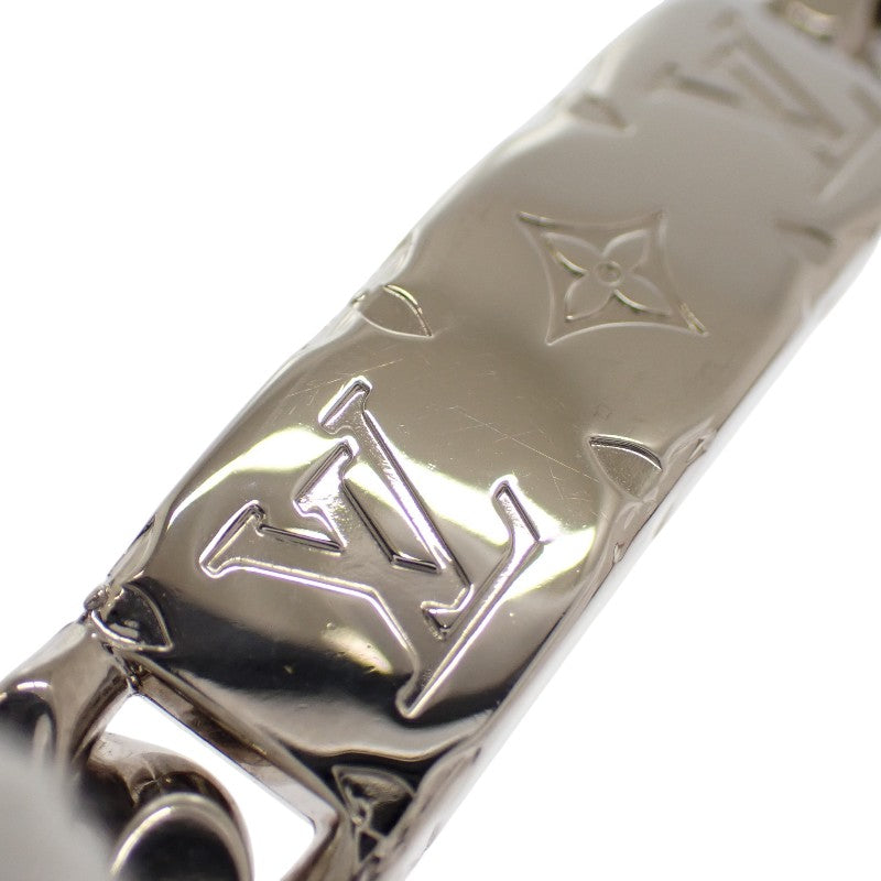 ルイヴィトン LOUIS VUITTON チェーン モノグラム M00270 ブレスレット メタル シルバー メンズ【中古】【ABランク】