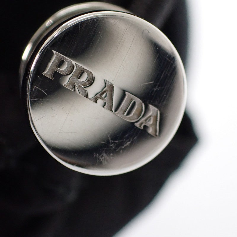 プラダ PRADA Re-Nylon ミニポーチ キーチェーン Air Pods Pro ケース 2TT170_2DMK_F0002 バッグチャーム ナイロン ブラック レディース メンズ ユニセックス【中古】【Aランク】