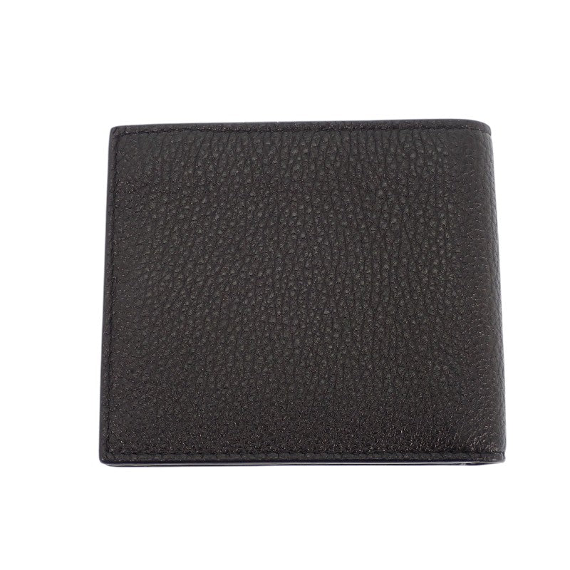 プラダ PRADA ヴィッテロダイノレザー 財布 2MO513_2E54_F0002 二つ折り財布 レザー ブラック シルバー金具 メンズ【中古】【ABランク】