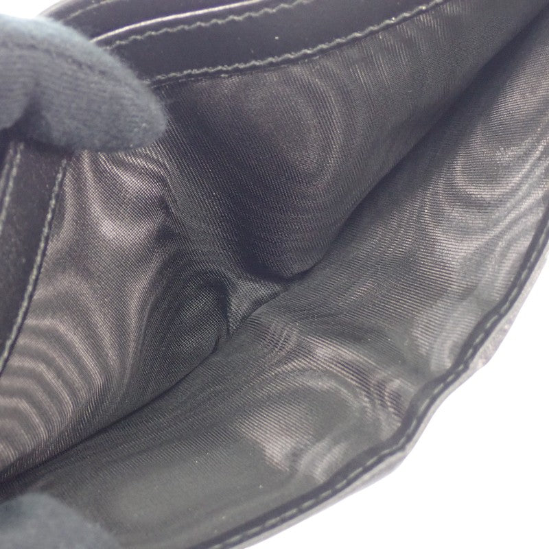 プラダ PRADA ヴィッテロダイノレザー 財布 2MO513_2E54_F0002 二つ折り財布 レザー ブラック シルバー金具 メンズ【中古】【ABランク】
