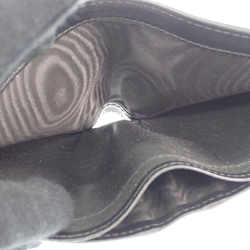 プラダ PRADA ヴィッテロダイノレザー 財布 2MO513_2E54_F0002 二つ折り財布 レザー ブラック シルバー金具 メンズ【中古】【ABランク】