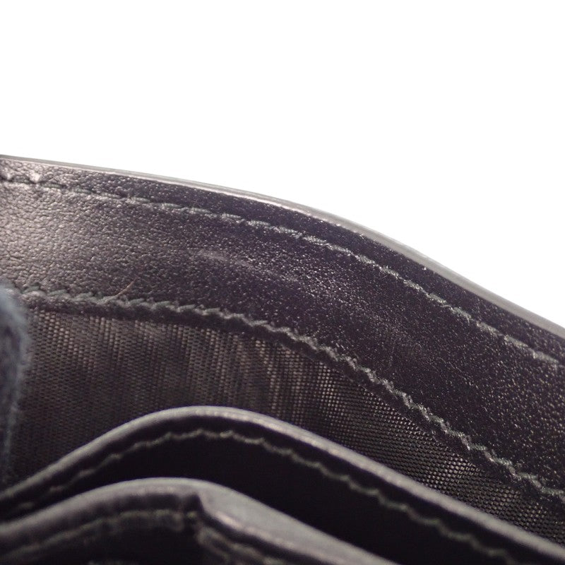 プラダ PRADA ヴィッテロダイノレザー 財布 2MO513_2E54_F0002 二つ折り財布 レザー ブラック シルバー金具 メンズ【中古】【ABランク】