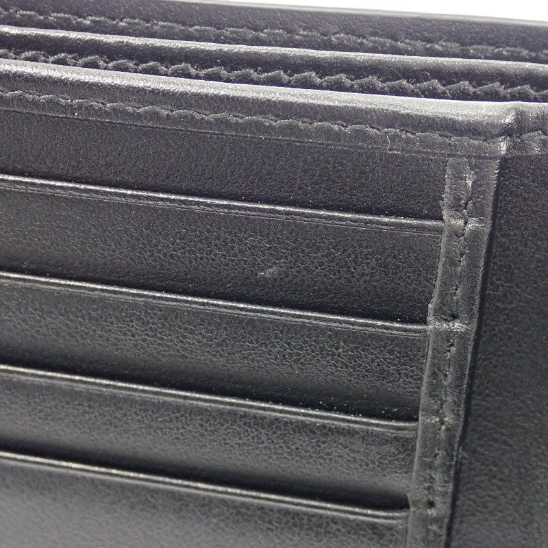 プラダ PRADA ヴィッテロダイノレザー 財布 2MO513_2E54_F0002 二つ折り財布 レザー ブラック シルバー金具 メンズ【中古】【ABランク】