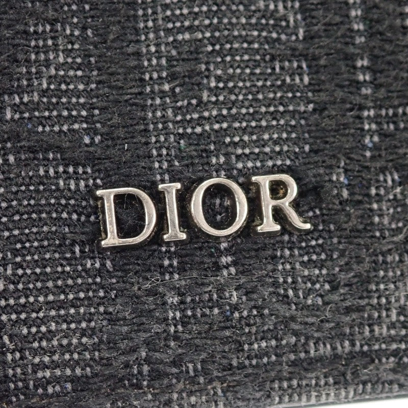 ディオール Dior ビジネスカードホルダー 2ESCH178YSE_H03E カードケース カーフ レザー ブラック メンズ レディース【中古】【ABランク】
