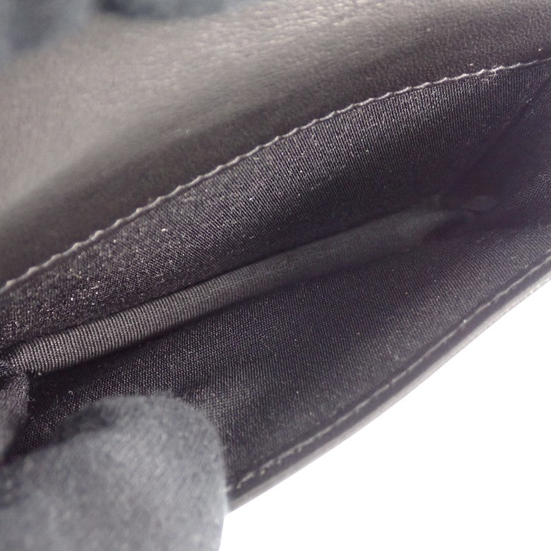 ディオール Dior ビジネスカードホルダー 2ESCH178YSE_H03E カードケース カーフ レザー ブラック メンズ レディース【中古】【ABランク】