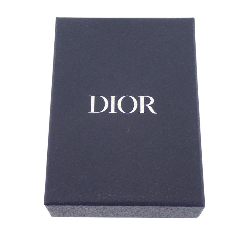 ディオール Dior ビジネスカードホルダー 2ESCH178YSE_H03E カードケース カーフ レザー ブラック メンズ レディース【中古】【ABランク】