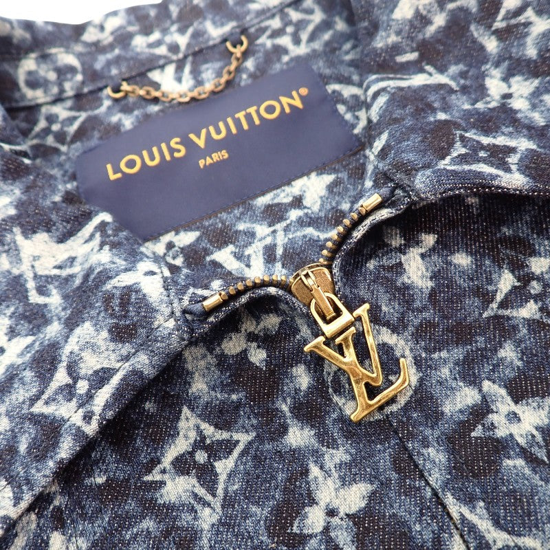 路易威登 LOUIS VUITTON 工作服 54 丹寧夾克 棉 聚氨酯 藍色 靛藍色 男士【中古】【AB級成色】