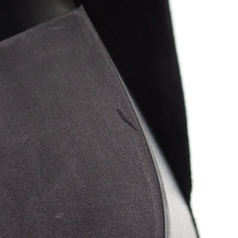 エルメス HERMES パラディ ミュール 36 ミュール スウェード ブラック ブルー ゴールド金具 レディース【中古】【Aランク】